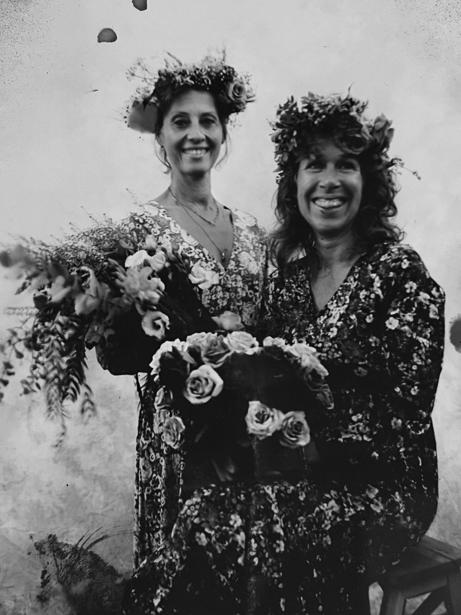 un portrait réalisé à la chambre photographique