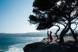 la Costa Brava pour décors la Costa Brava pour décors d'une séance de photos de grossesse